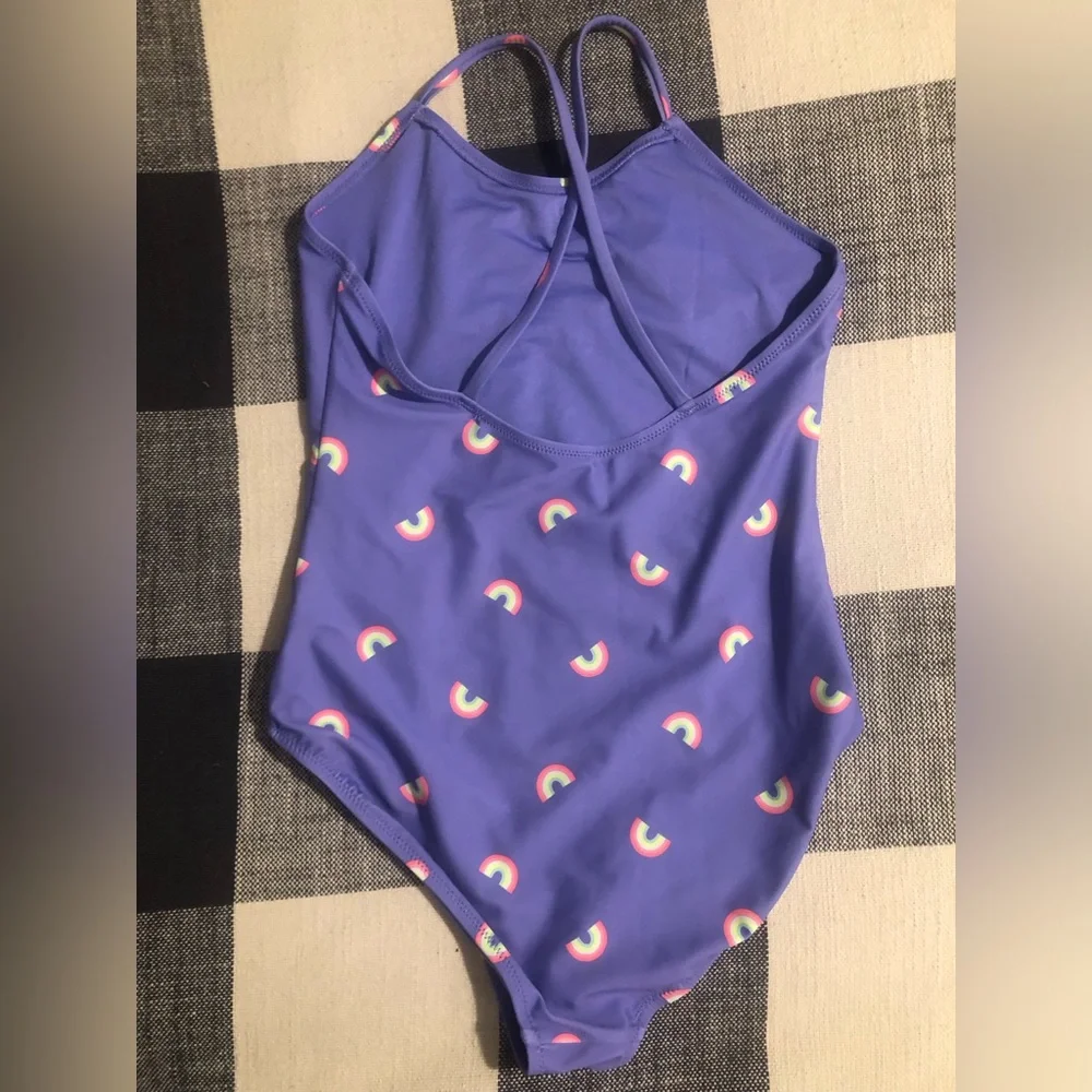 Gap Girls Purple Rainbow One-Piece Swimsuit